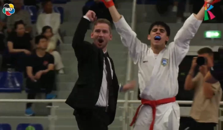 Tiene 14 años, es tucumano y brilla en el karate internacional