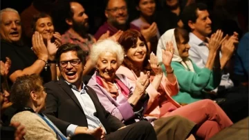 Cristina Kirchner y Axel Kicillof compartieron un acto de Abuelas de Plaza de Mayo