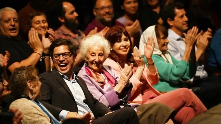 Cristina Kirchner y Axel Kicillof compartieron un acto de Abuelas de Plaza de Mayo