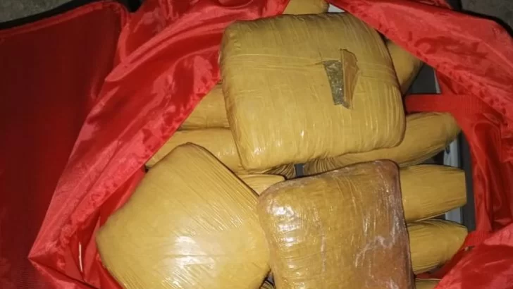 Personal policial secuestró 25 kilos de marihuana