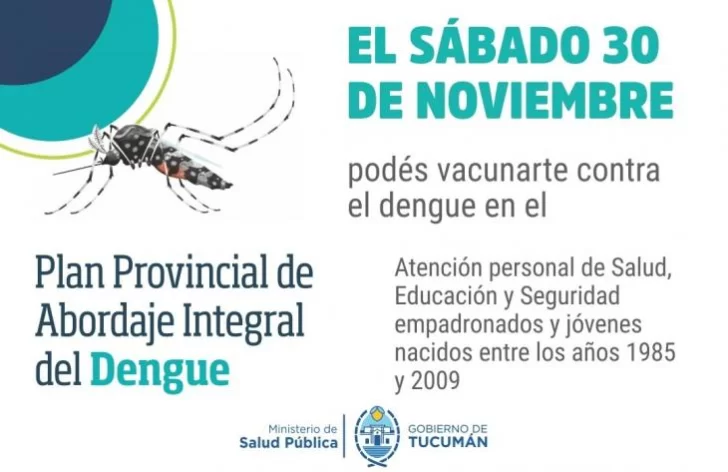 Habrá un importante operativo de vacunación contra el dengue