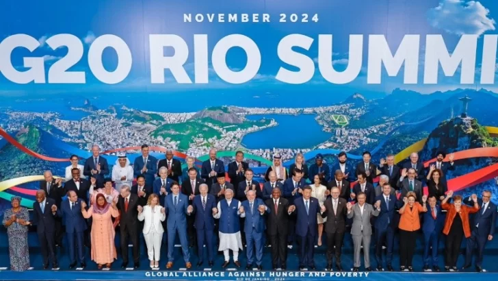 Javier Milei no estuvo en la foto final del cierre de la cumbre del G20