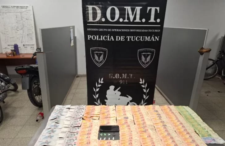 Personal policial secuestró cocaína y más de $200 mil en un control vehicular