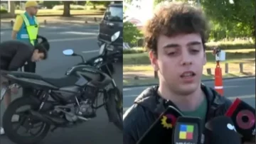 Multaron y le quitaron la moto a un chofer de una aplicación porque a su pasajera le dio positivo el control de alcoholemia