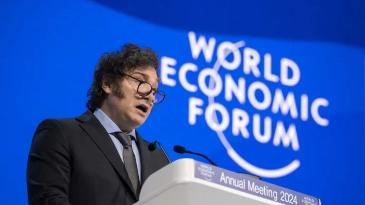 Javier Milei llegó a Suiza para participar del Foro económico de Davos