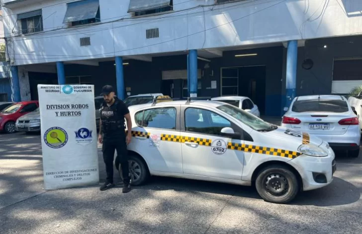 Secuestraron el taxi involucrado en un robo de ruedas de un auto