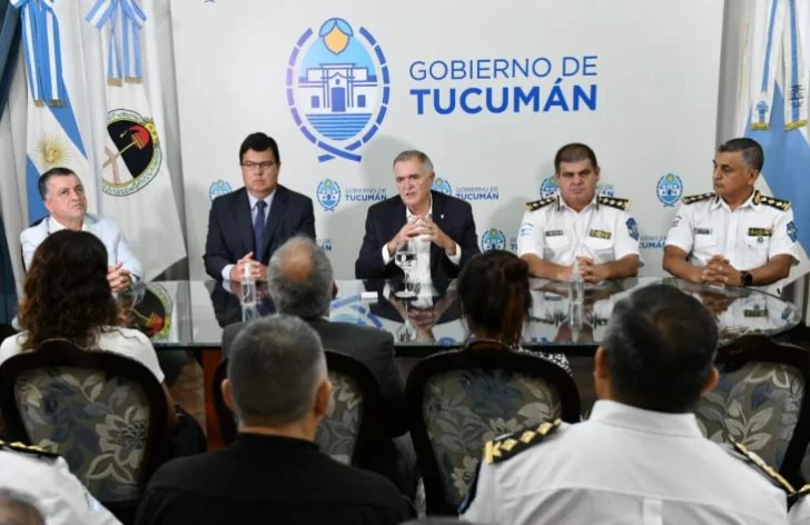 Jaldo y la Plana Mayor anticiparon nuevas incorporaciones de equipamiento policial