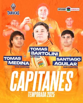 Tarucas ya tiene a sus capitanes para el Súper Rugby Américas 2025