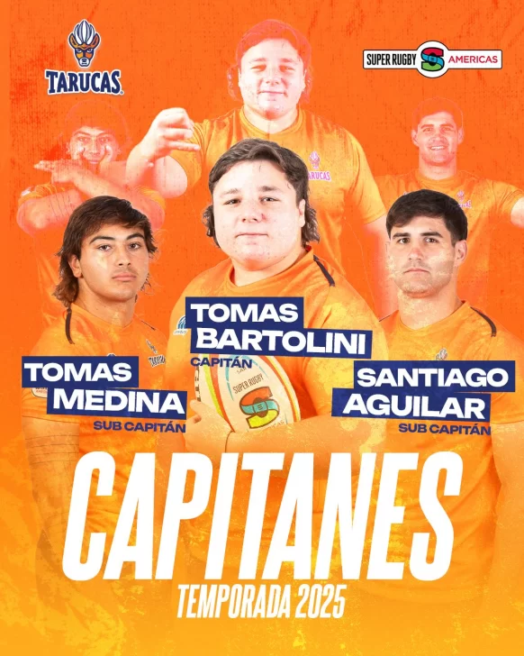 Tarucas ya tiene a sus capitanes para el Súper Rugby Américas 2025