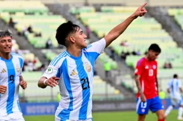 La Selección argentina Sub 20 le ganó a Chile en el inicio del hexagonal final del Sudamericano